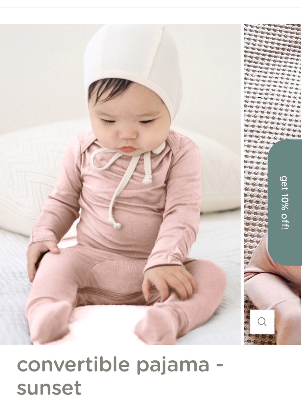 TWO Gunamuna Convertible One-Piece Pajamas in Sunset Pink